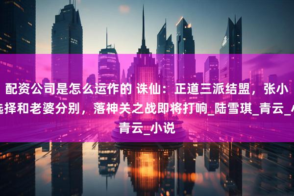 配资公司是怎么运作的 诛仙：正道三派结盟，张小凡选择和老婆分别，落神关之战即将打响_陆雪琪_青云_小说